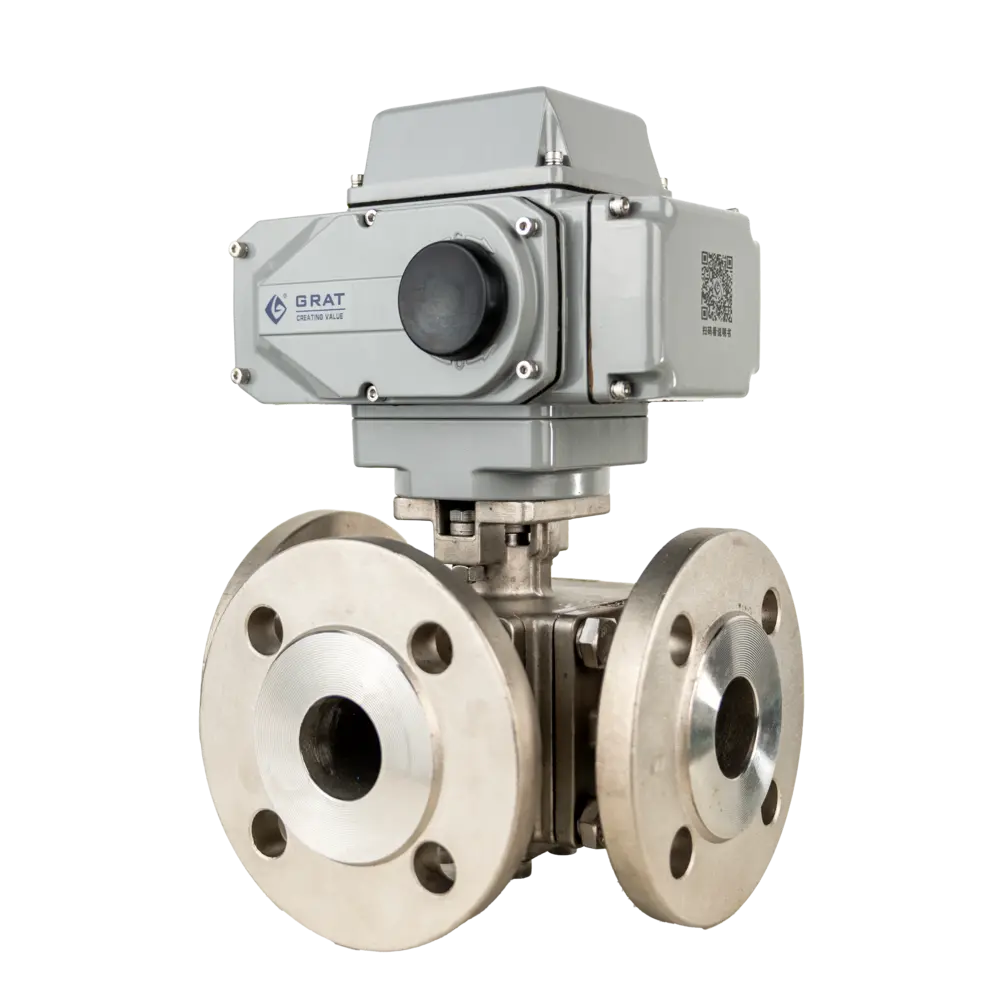 Products 3 Electric FlangeThree Way Ball Valve1