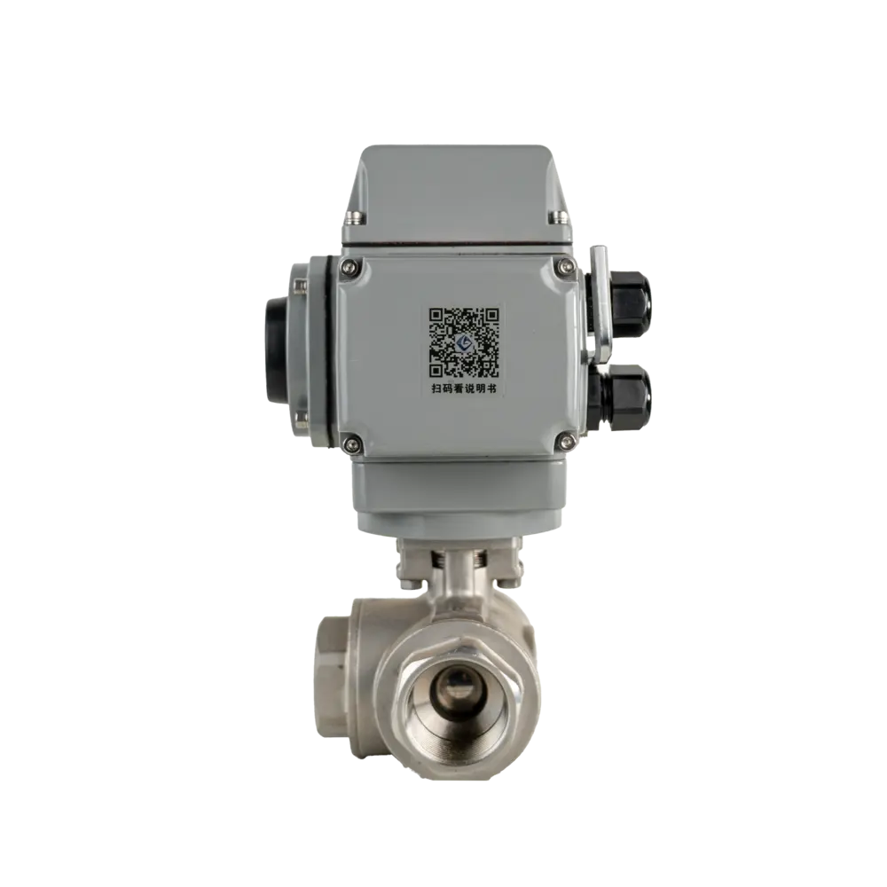 Electric Three Way Ball Valve 5 Electric FlangeThree Way Ball Valve2 1