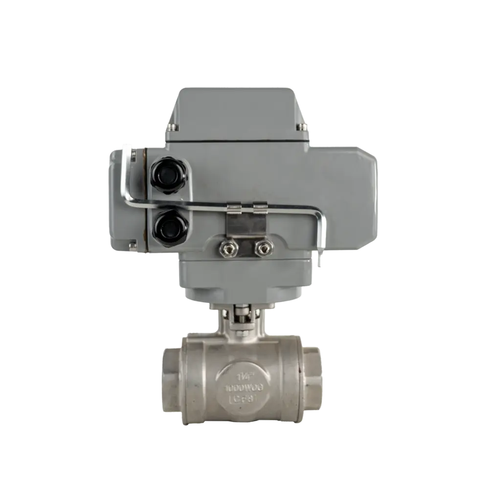Electric Three Way Ball Valve 6 Electric FlangeThree Way Ball Valve3 1