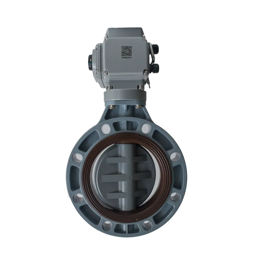 Electric Plastic Anti‑corrosion Butterfly Valve 4 Electric Plastic Anti‑corrosion Butterfly Valve1