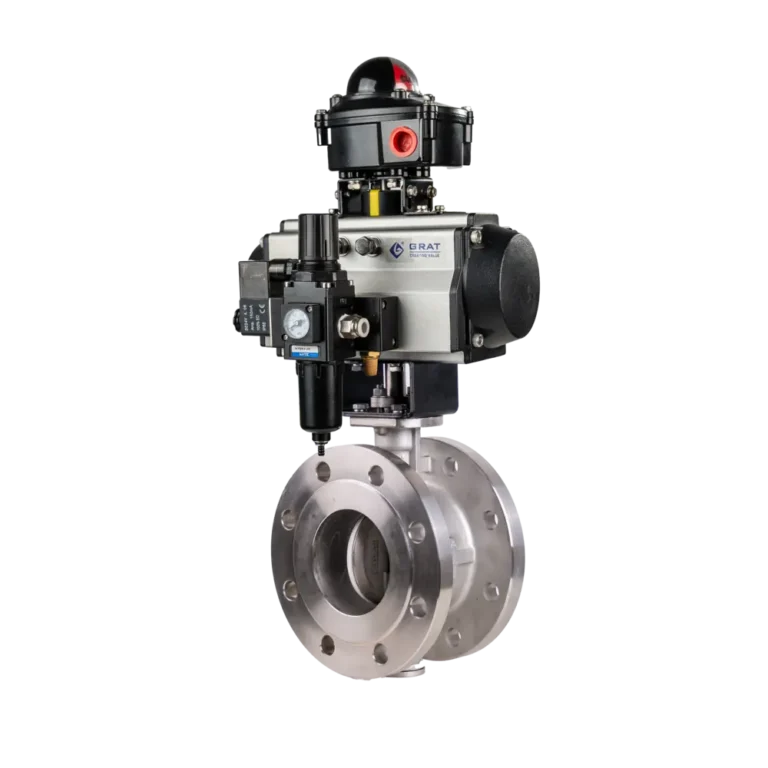 Pneumatic Flange Hard Seal Butterfly Valve3