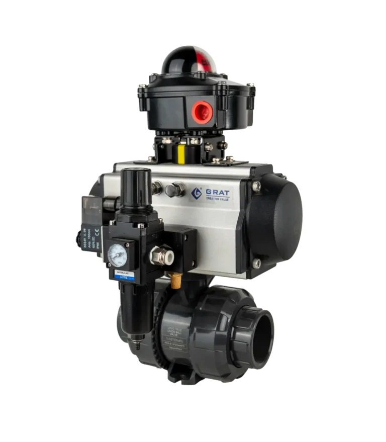 Pneumatic Plastic Anti Corrosion Ball Valve2