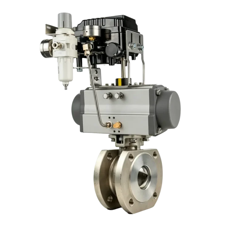 Pneumatic V port Control Valve