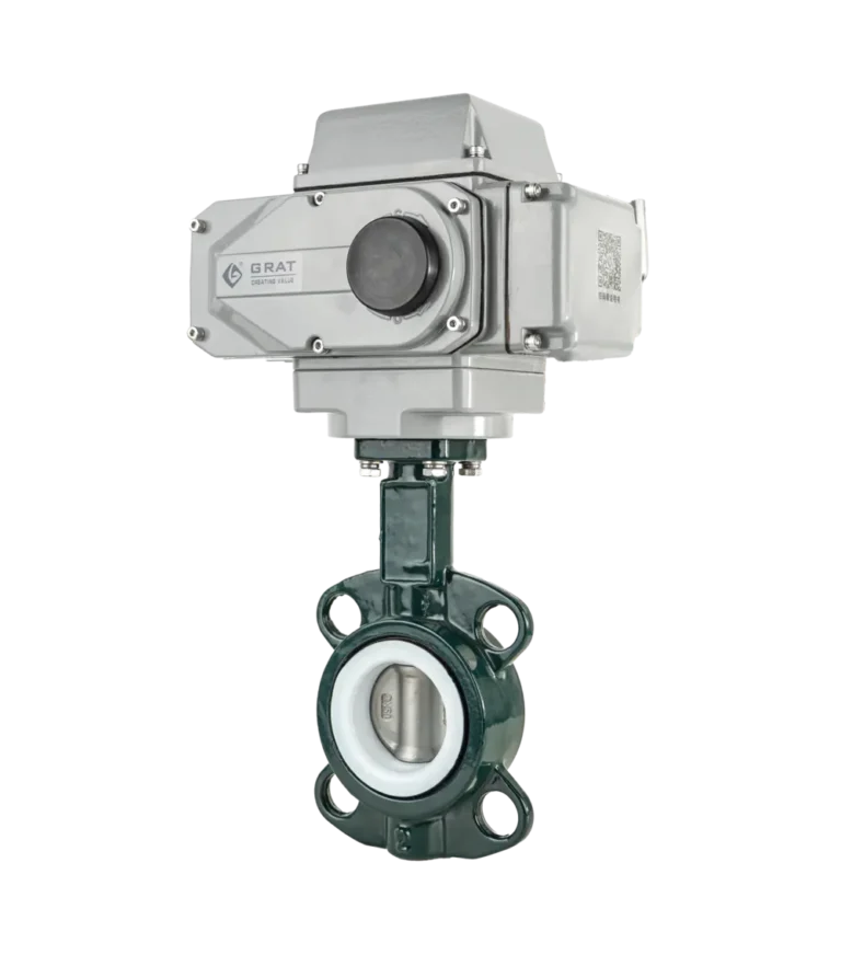 Wafer Type Electric PTFE Lined Butterfly Valve4