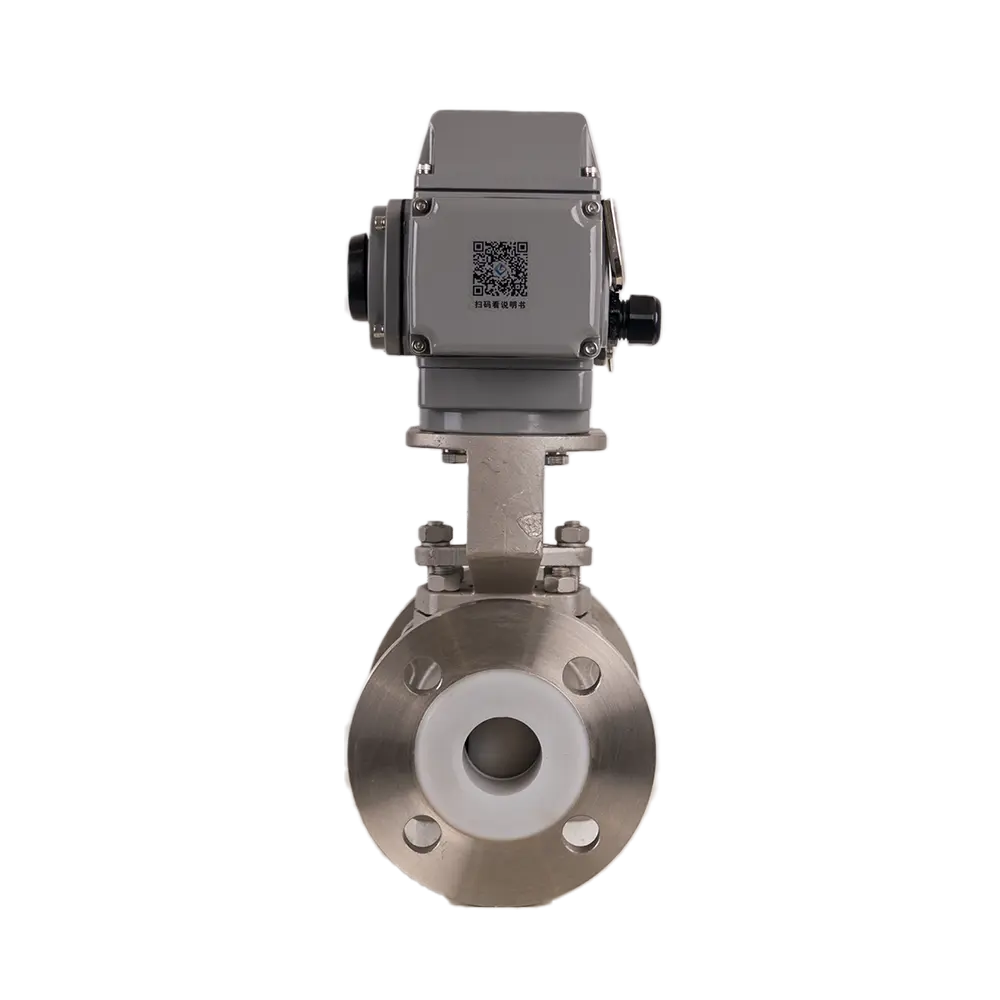 Electric PTFE-Lined Ball Valve 3 Electric PTFE Lined Ball Valve2