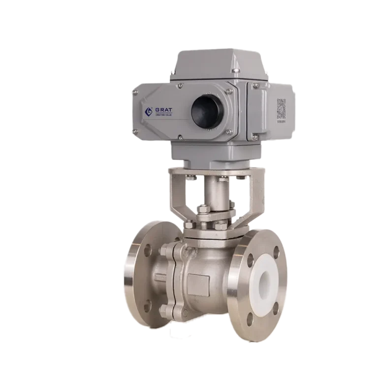 Electric PTFE Lined Ball Valve3