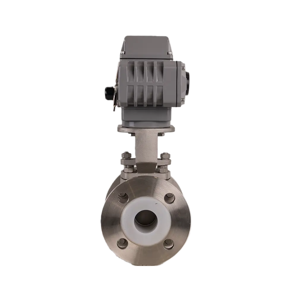 Electric PTFE-Lined Ball Valve 5 Electric PTFE Lined Ball Valve5