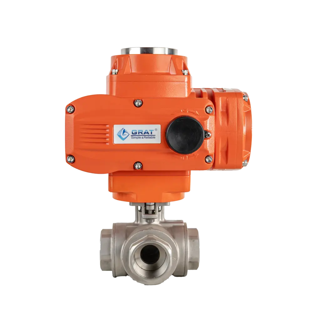 Explosion-proof Electric Three Way Ball Valve 5 Explosion proof Electric Female Thread Three way Ball Valve3