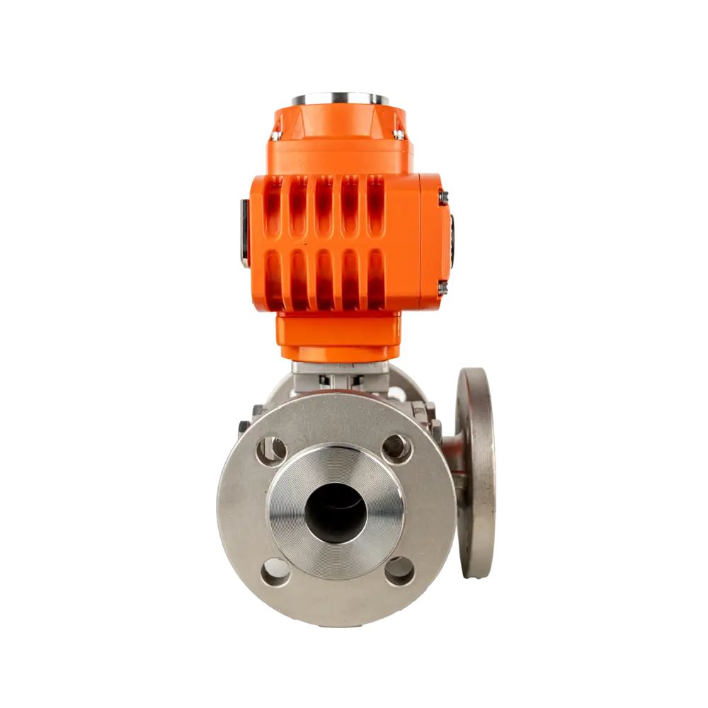 Explosion-proof Electric Three Way Ball Valve 3 Explosion proof Electric Flange Three Way Ball Valve2