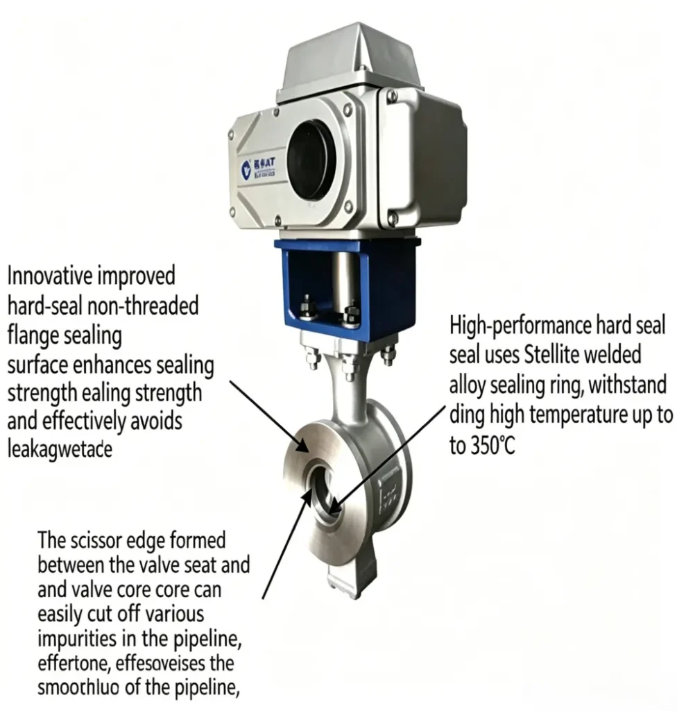 Electric Hard-seated Ball Valves in Titanium Dioxide Industry 2 Hard seal Ball Valve 1