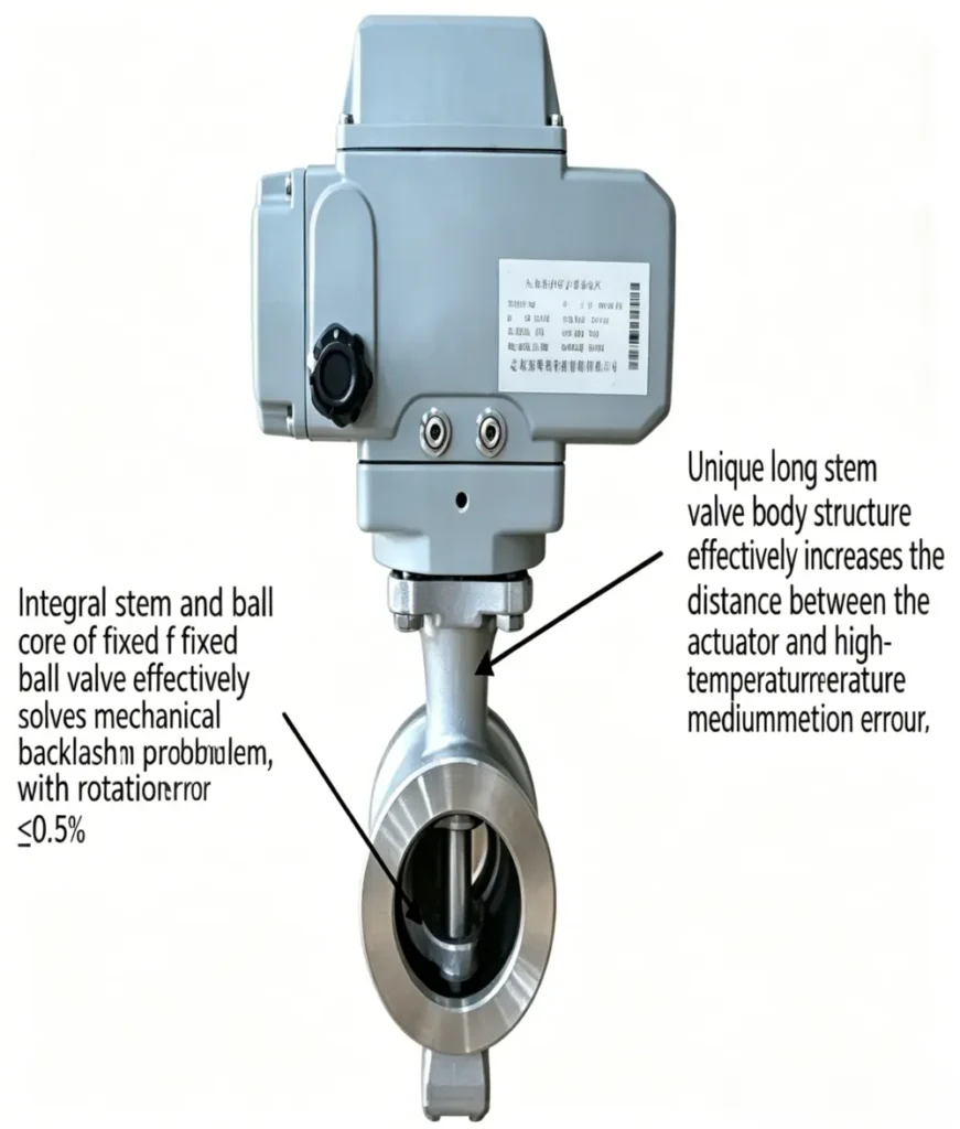 Electric Hard-seated Ball Valves in Titanium Dioxide Industry 3 Hard seal Ball Valve 2