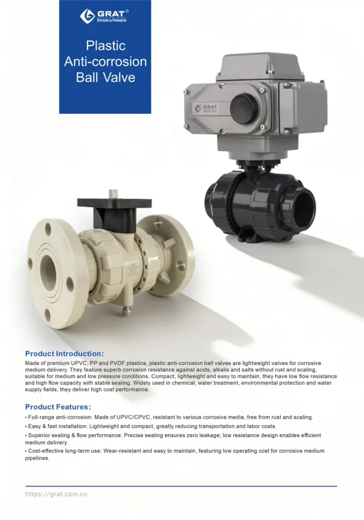 Plastic Anti corrosion Ball Valve