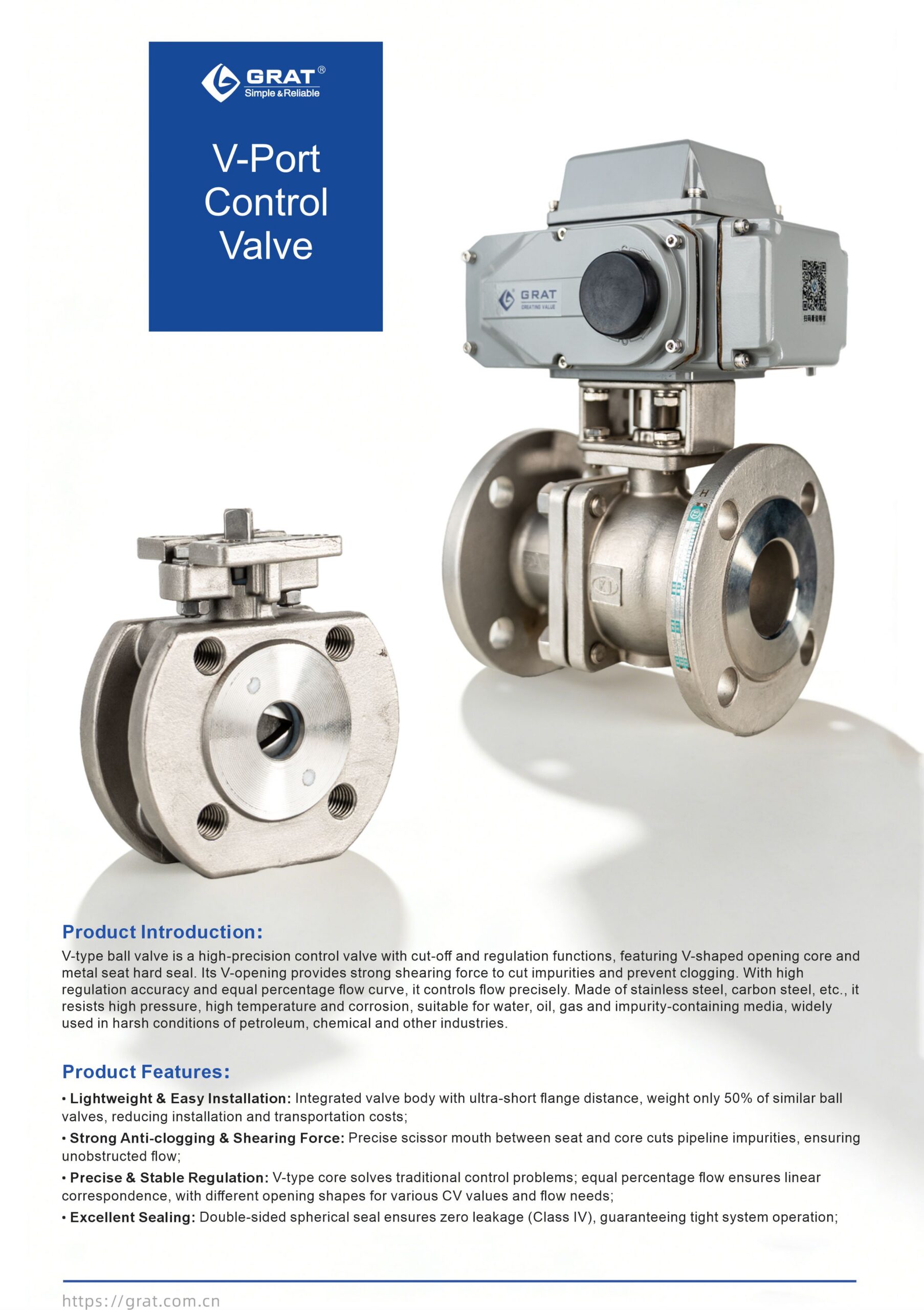 Explosion-proof Electric V-port Control Valve 14 V port ball valve scaled