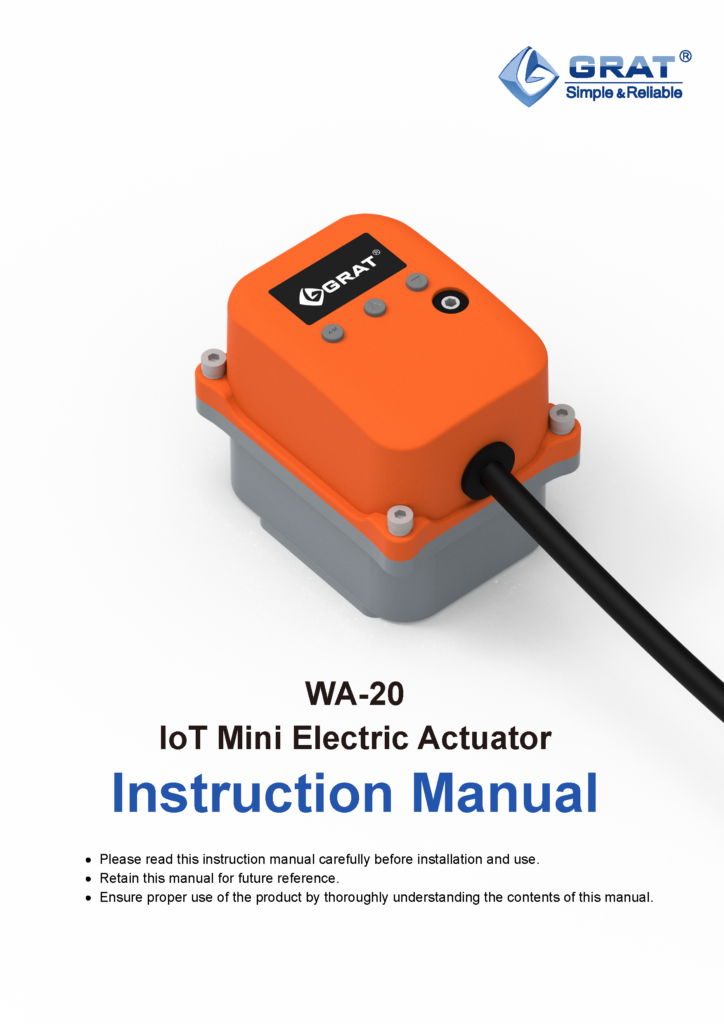 WA 20 IoT Mini Electric Actuator Instruction Manual