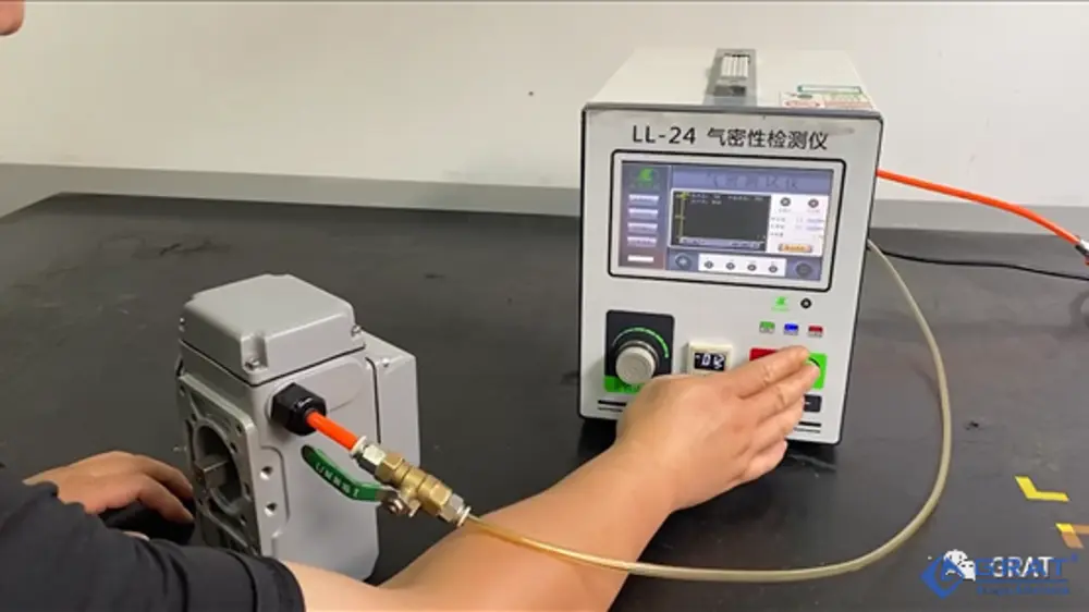 IP68 Air Tightness Testing Complete Procedure for Electric Actuators | Standard Inspection Guideline 4 IP68气密性测试 4
