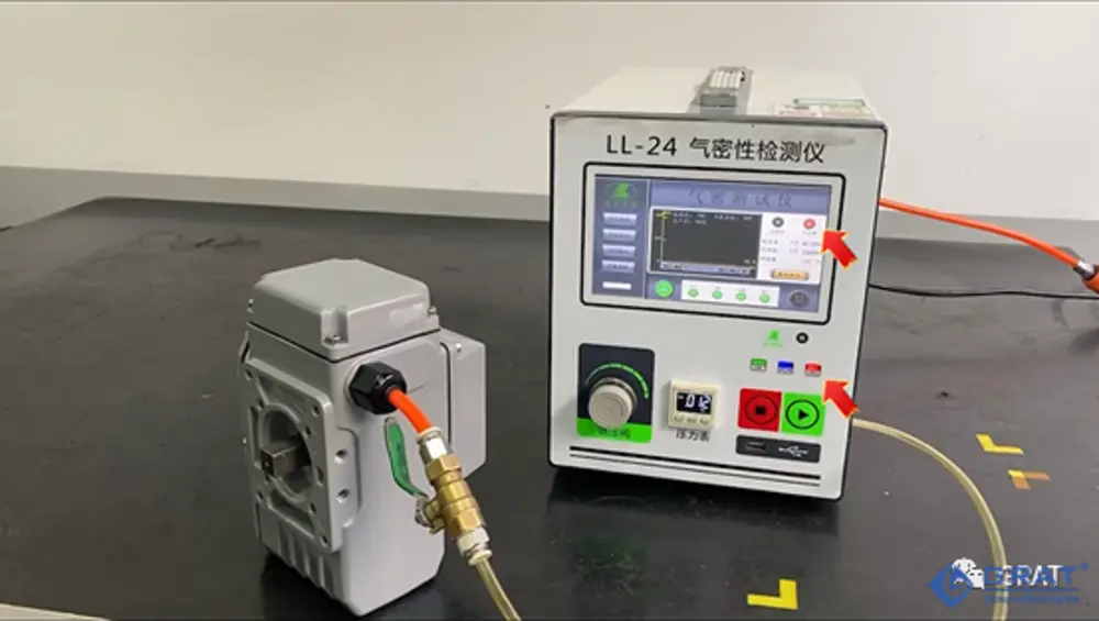 IP68 Air Tightness Testing Complete Procedure for Electric Actuators | Standard Inspection Guideline 6 IP68气密性测试 6