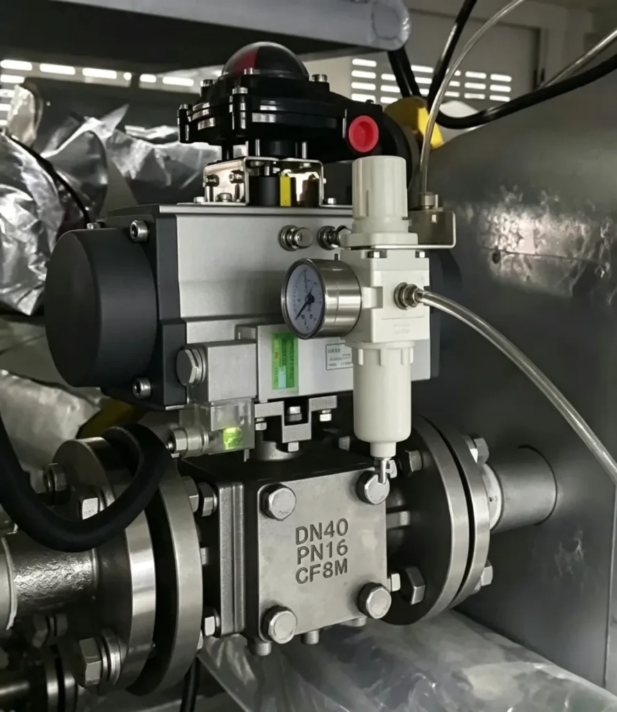 Pneumatic 3 Way Ball Valve
