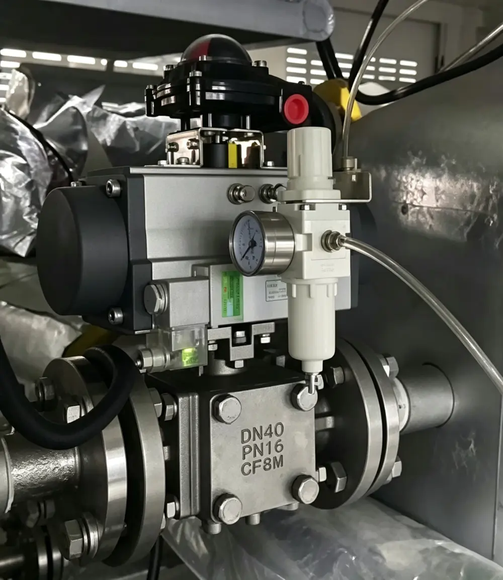 Pneumatic 3-Way Ball Valve Sticking: Low-High Temperature Cycle Fault & Solution 1 Pneumatic 3 Way Ball Valve
