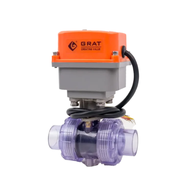 Clear UPVC Electric Valve