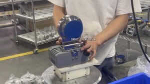 Daily work in the workshop - sanitary electric valve