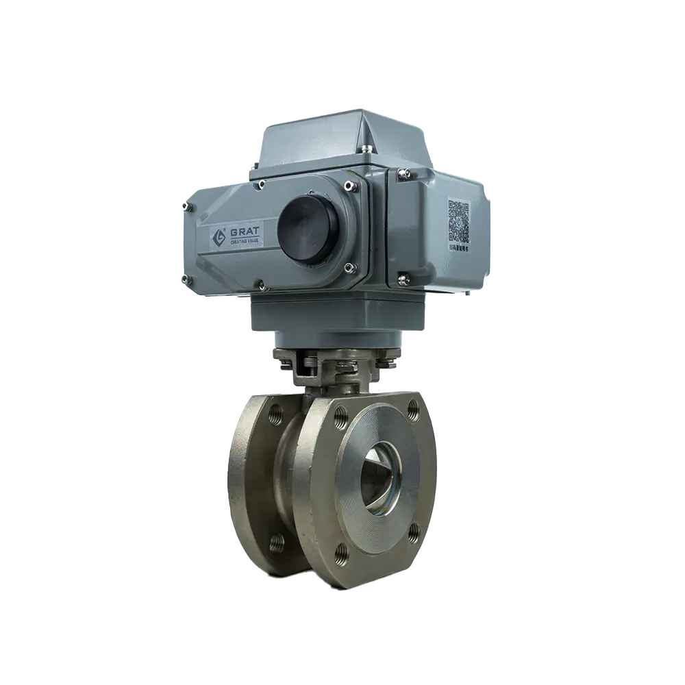 Products 7 Electric V Port Ball Valve