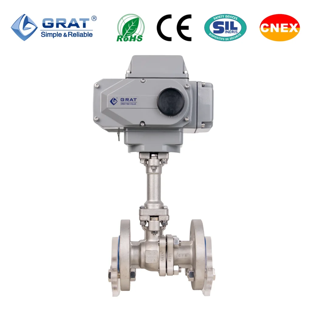 Cryogenic Two-Phase Flow – GRAT Split-Body Electric Ball Valve for Industrial Refrigeration Systems 3 GRAT 2-Piece Ball Valve
