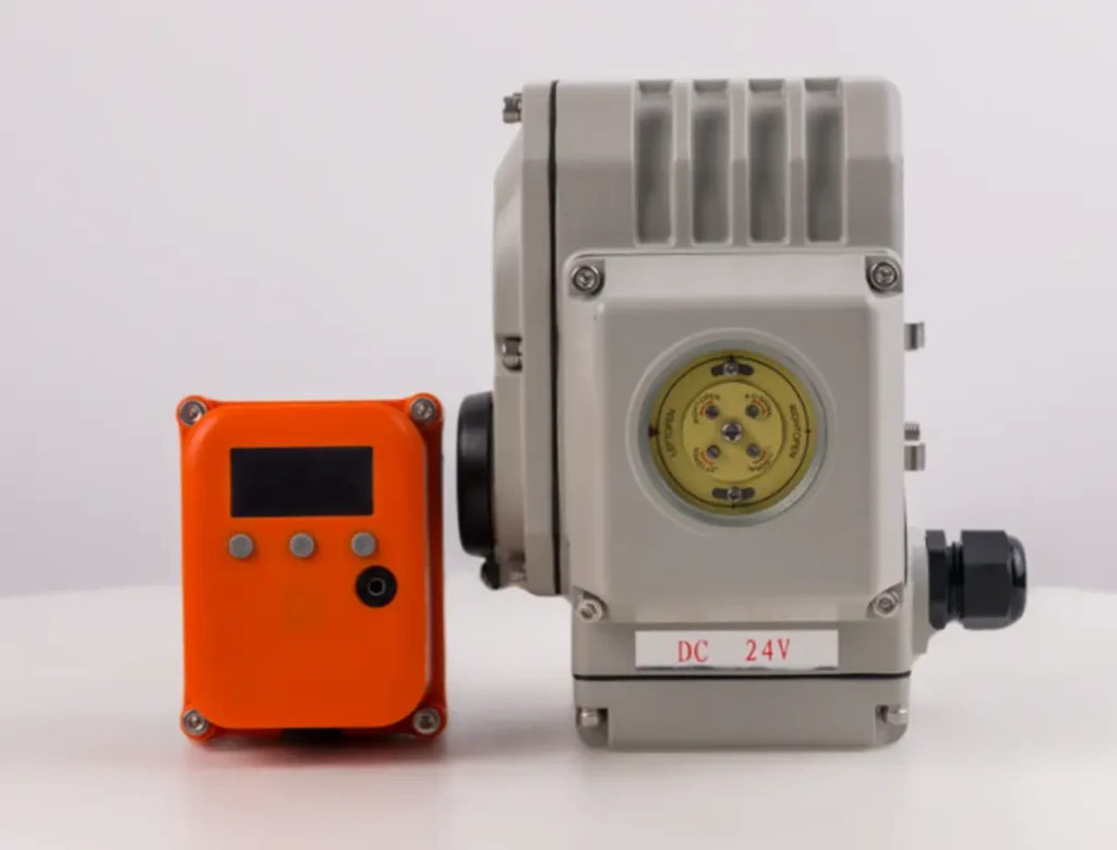 Smarter Control, Greater Savings - GRAT IoT Mini Ball Valve for Wastewater Treatment Facilities 4 GRAT IoT mini electric actuator smaller than standard size