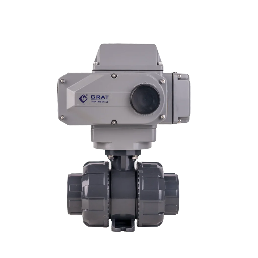 Cases 7 GRAT UPVC electric ball valve