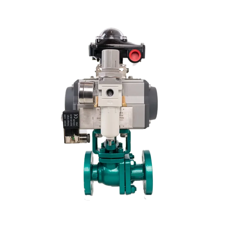 PTFE Lined Pneumatic Ball Valve 3