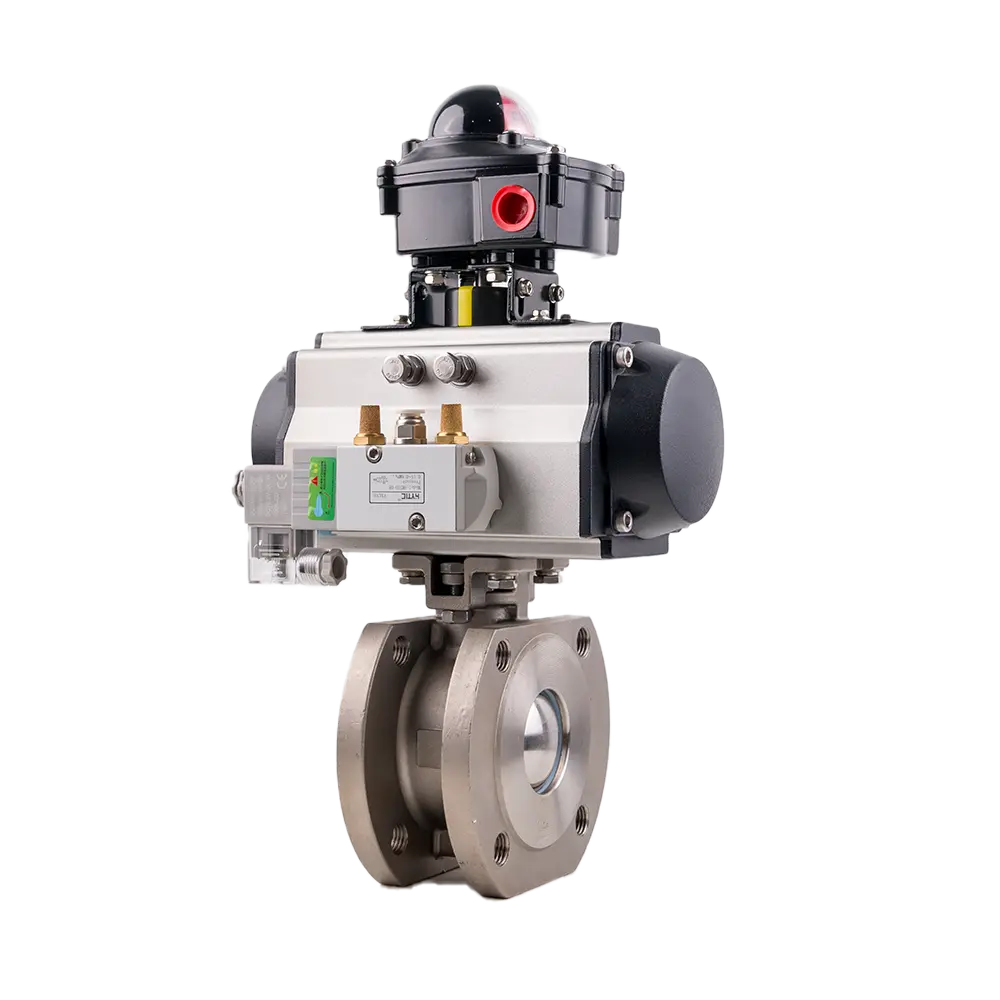 Pneumatic Ultra Short Flanged Ball Valve