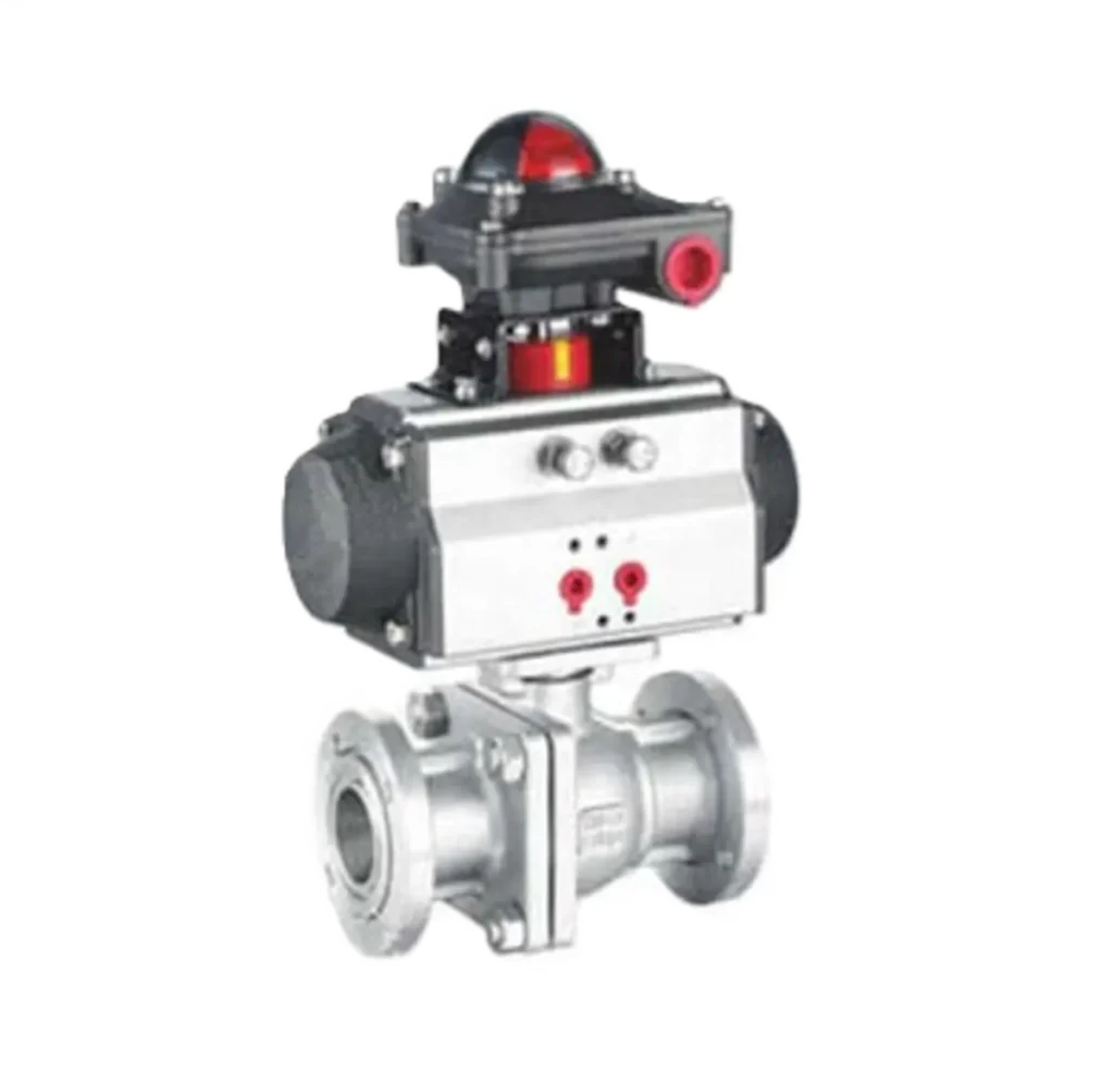 Pneumatic Vacuum V Port Ball Valve