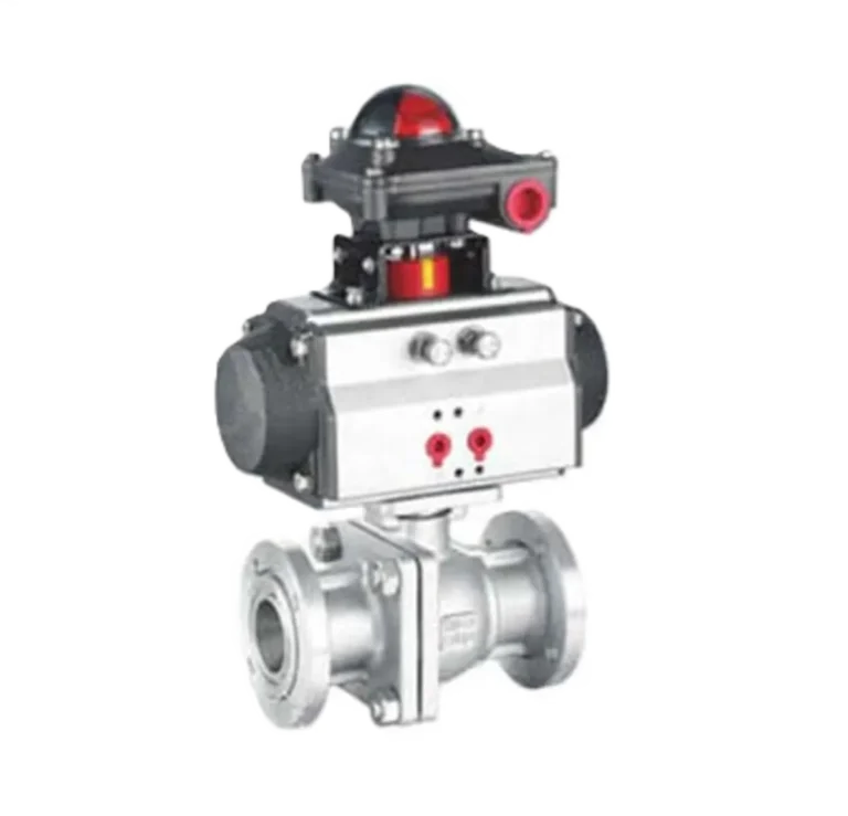 Pneumatic Vacuum V Port Ball Valve