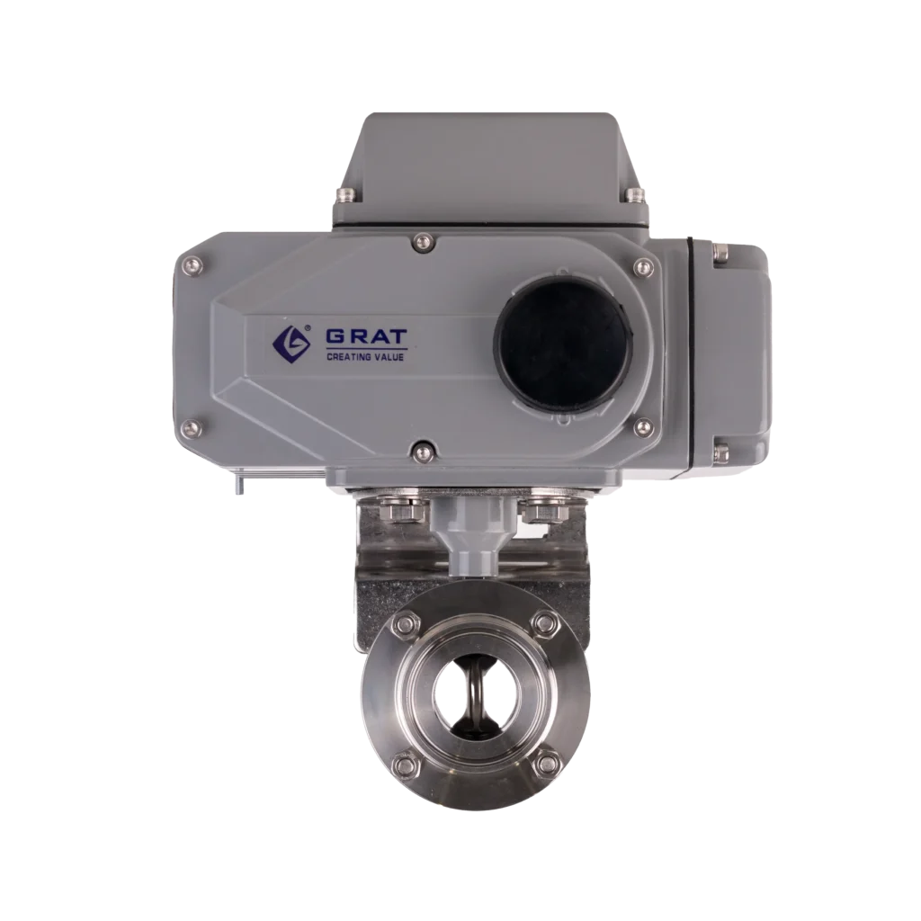 Products 4 Sanitary Clamp Electric Butterfly Valve