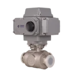Sanitary Clamp Electric Three Way Ball Valve