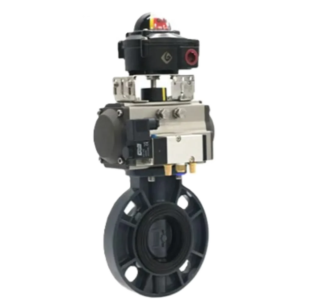 UPVC Pneumatic Butterfly Valve 1